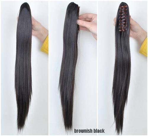 New Fashion Women's Clip in Ponytail Hair Extension Straight