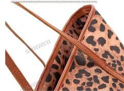 ANIMAL PRINT WITH GENUINE LEATHER  STRAPS