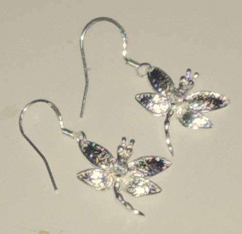 EXCLUSIVE! .925 DRAGON FLY EARRINGS