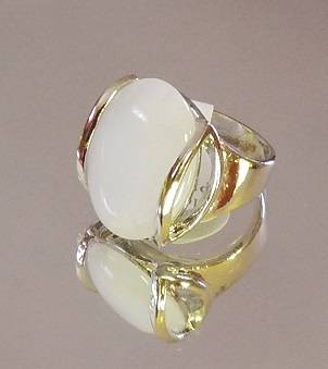 MOON STONE SILVER RING