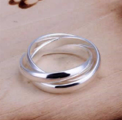 .925 STERLING SILVER RUSSIAN WEDDING 3 IN ONE RING