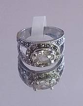 SILVER DIAMOND SIMULANT RING