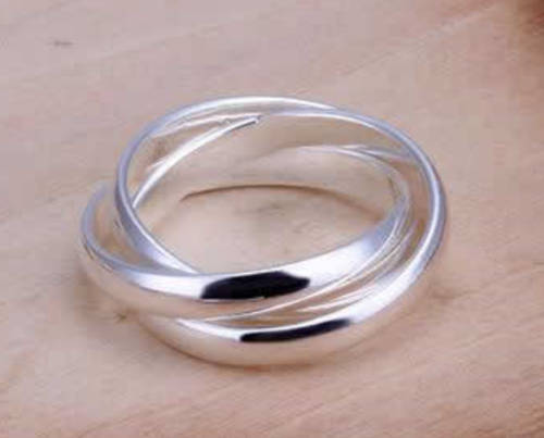 AWESOME 3 IN ONE .925 STERLING SILVER RUSSIAN RING