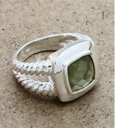 UTTERLY GORGEOUS .925 STERLING SILVER GEMSTONE RING
