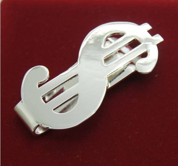 POPULAR .925 STERLING SILVER  DOLLAR MONEY CLIP