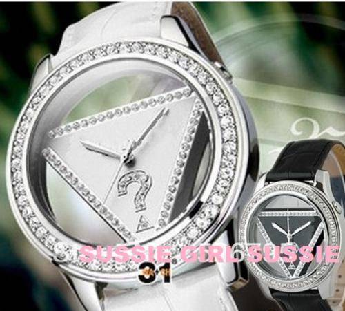 HIGHLY INDIVIDUAL WOMANS  WHITE WATCH