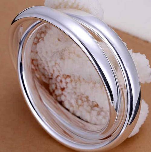 Sexy and Sassy 925 Stamp 2 in 1 Silver Bangles