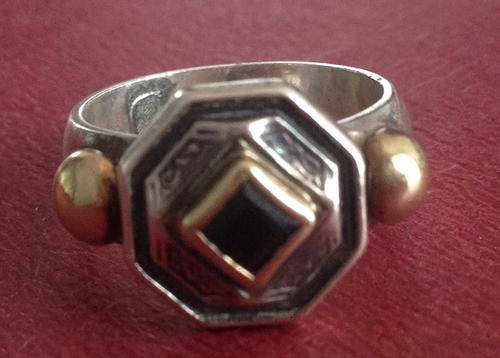 Imported Genuine 925 Sterling  Silver Black Onyx Ring