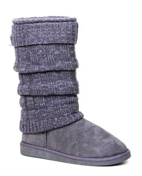 * Slipper Boot * MISS BLACK - Downtown Grey Sizes 4, 5, 6, 7, 8
