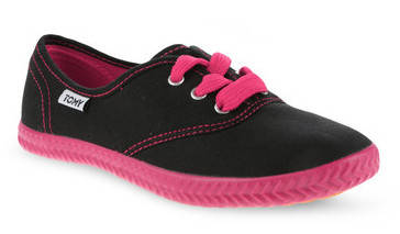 Genuine TOMY TAKKIES - Neon Black/Pink - Sizes 4, 5, 6, 7, 8