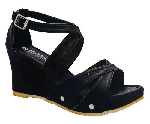 Ladies Moda Scapa Wedges - Black - Sizes 3, 4, 5, 6, 7, 8
