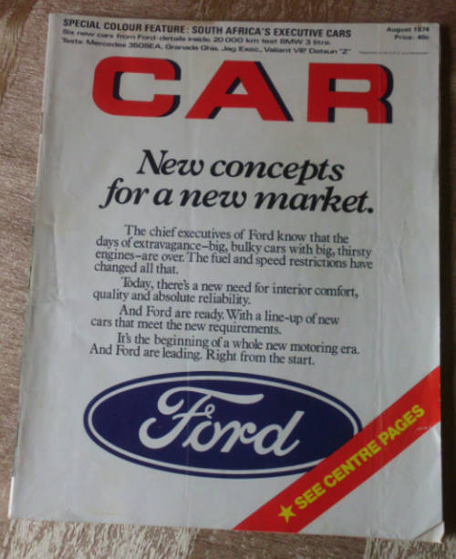 CAR MAGAZINE AUGUST 1974 - VINTAGE CARS