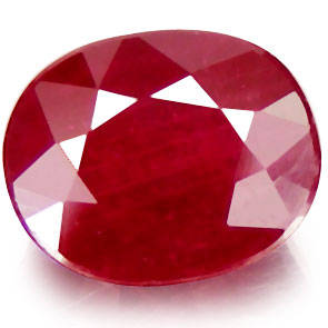 GISA Certified 3.21ct Natural Oval cut Ruby
