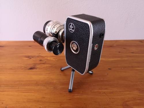 Paillard Bolex C8 cine camera with accessories