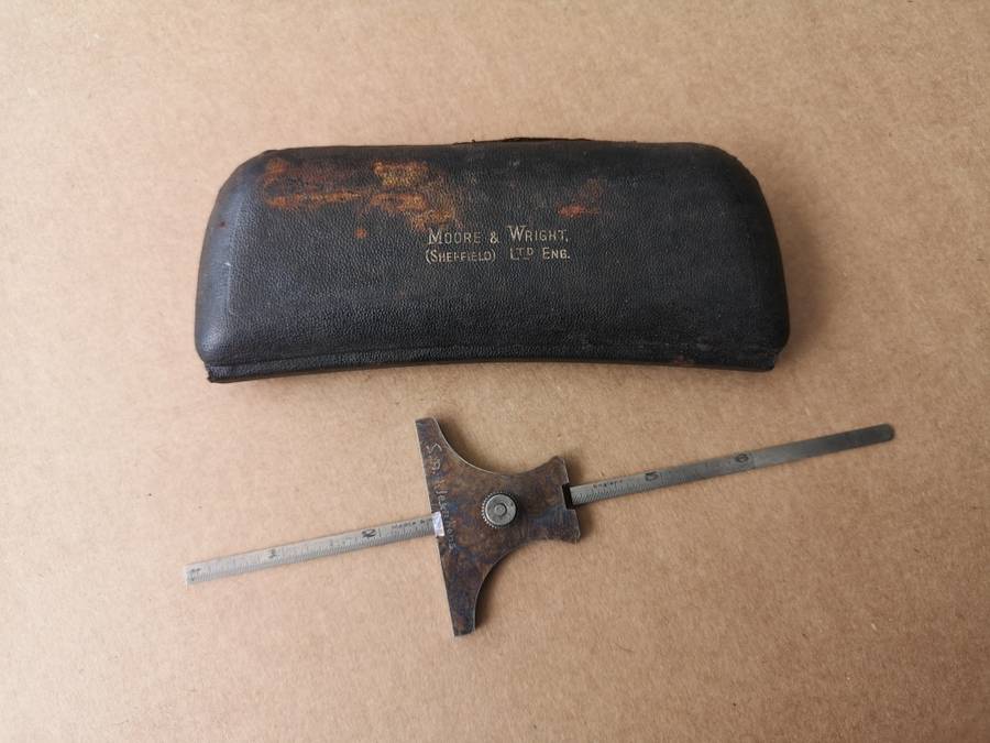 Moore & Wright micrometer and depth gauge