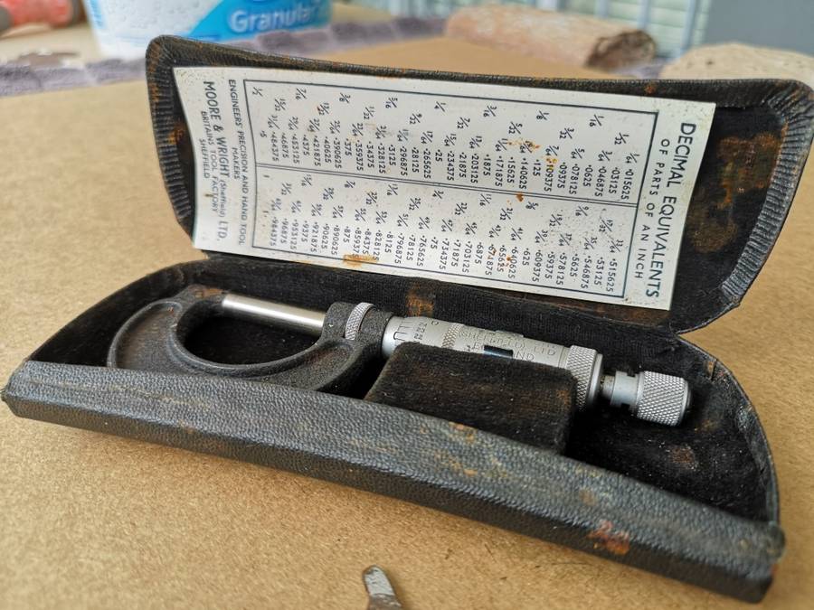 Moore & Wright micrometer and depth gauge