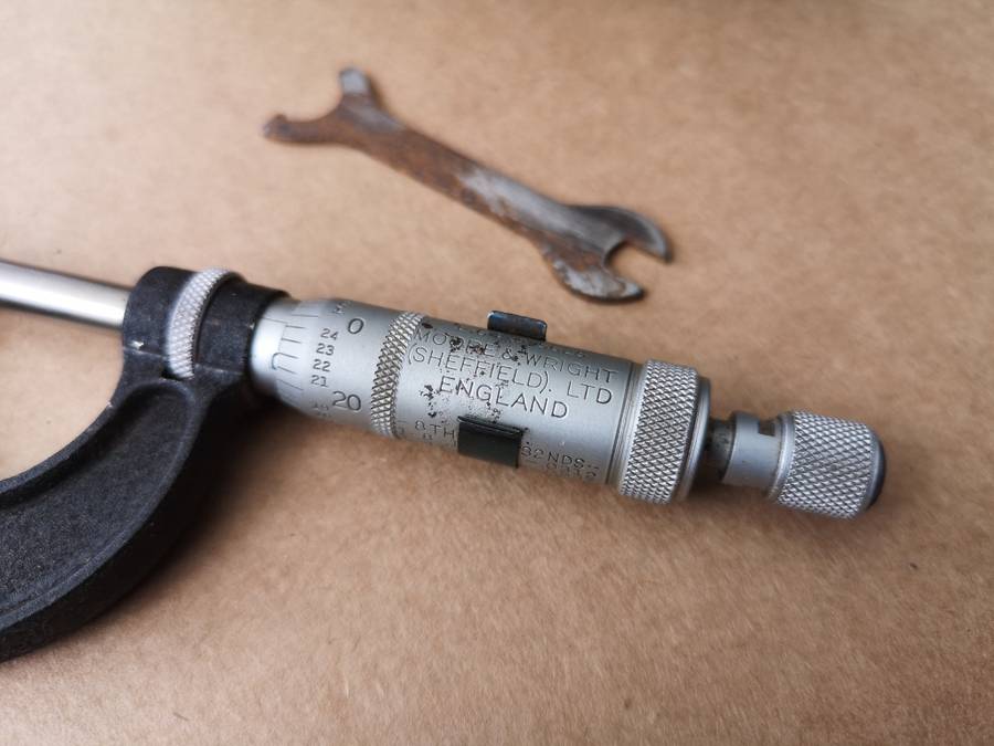 Moore & Wright micrometer and depth gauge