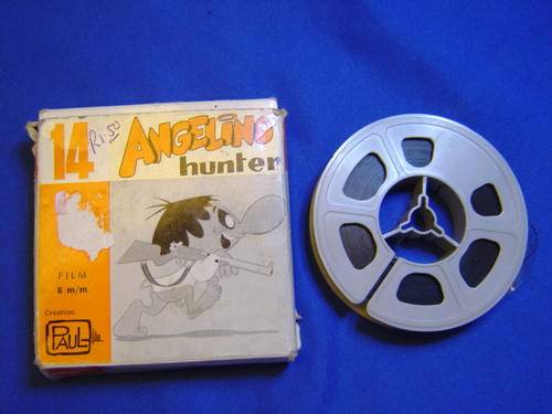 8mm Kini film for projector cartoon Angelino Hunter