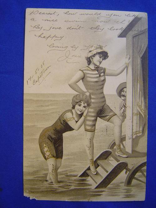 Vintage Postcard 1905 Bathing Scene