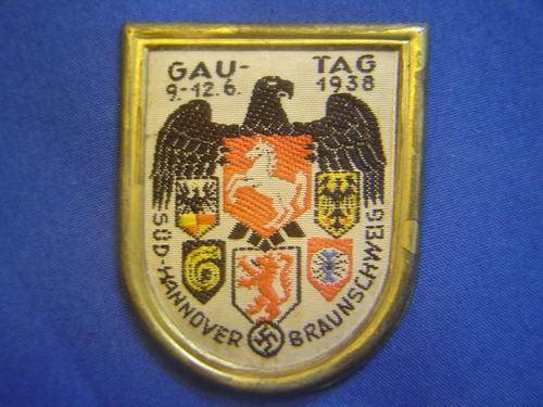 German badge with eagle and swastika 1938 Sud Hannover Braunschweis