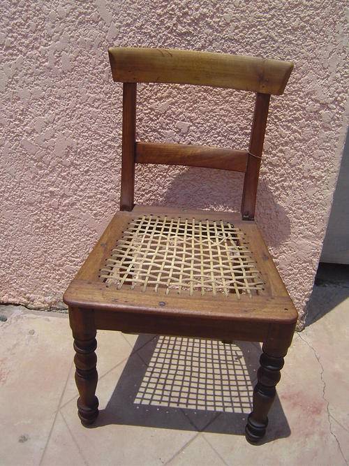Afrikana Stinkhout riempies stoel Stinkwood chair