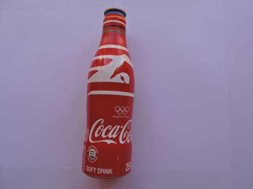 Coca Cola aluminium 250ml Olympics empty bottle
