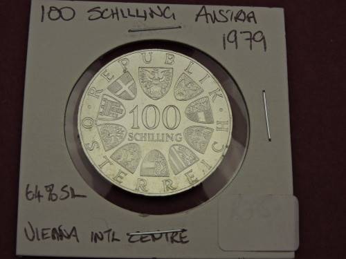 1979 Austria 100 Schilling SILVER coin