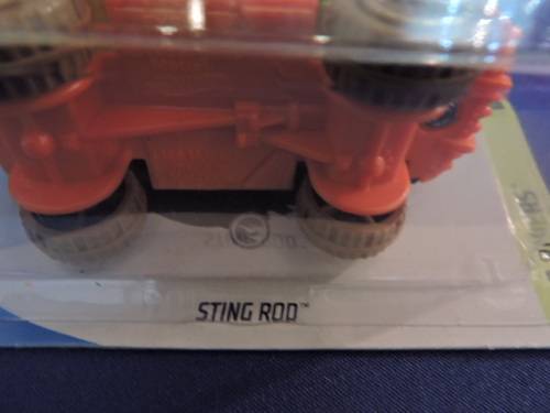 Hot Wheels STING ROD Treasure Hunt with HW Flame on car & card..