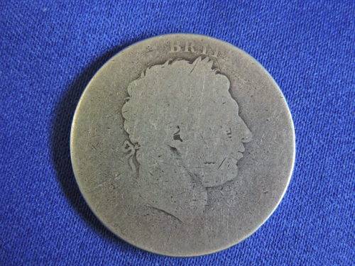 Circa 1760 - 1820 King George 111 British Silver Crown coin (1820`s settlers momento)..