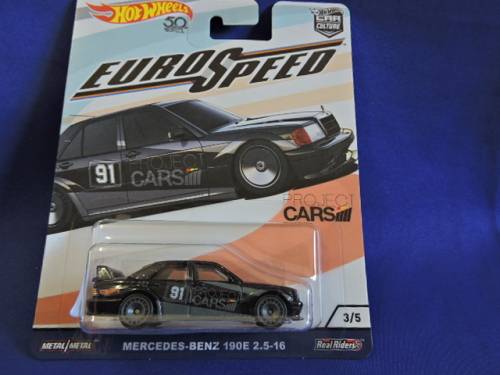 Hot Wheels CAR CULTURE Euro Speed MERCEDES BENZ 190E 2.5-16 full metal with Real Riders........