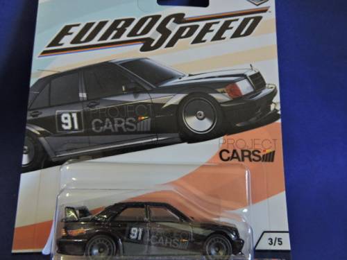 Hot Wheels CAR CULTURE Euro Speed MERCEDES BENZ 190E 2.5-16 full metal with Real Riders........