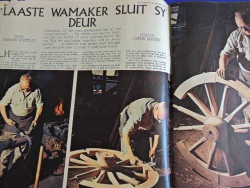 Vintage HUISGENOOT Boere Oorlog Krygsgevangenes Boer War POW and Ox wagon article -True Africana