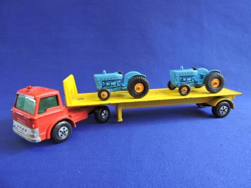 MATCHBOX SuperKings K-20 FORD TASKER/TRACTOR Transporter like Dinky and Corgi  # CRAZY LOOK # ......