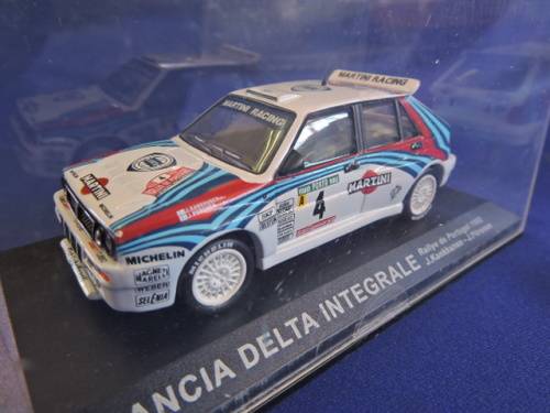 Lancia Delta Integrale Kankkunen and Pilronen Portugal racing 1992 rally 1:43..REDUCED