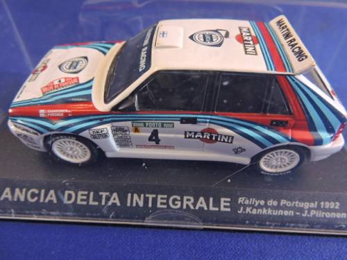 Lancia Delta Integrale Kankkunen and Pilronen Portugal racing 1992 rally 1:43..REDUCED