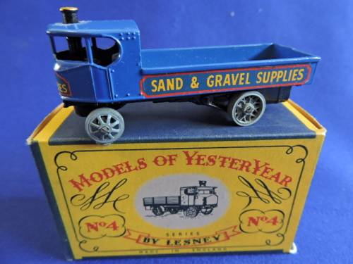Matchbox Models of Yesteryear series by Lesney No4 Sentinel Steam Wagon Sand and Gravel Supplies