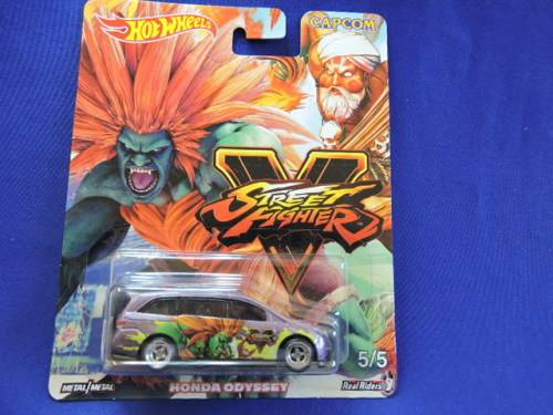 Hot Wheels HONDA ODYSSEY 5/5 ( Capcom STREET FIGHTERS ) with real rider tyres  # HW BLOW OUT SALE #