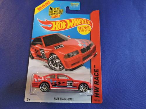 Hot Wheels BMW M3 ( E36 Red #38 ).....