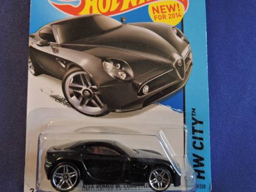 Hot Wheels ALFA ROMEO 8C COMPETIZIONE ( Black )