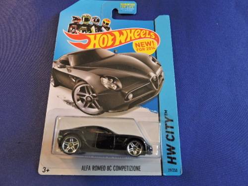 Hot Wheels ALFA ROMEO 8C COMPETIZIONE ( Black )