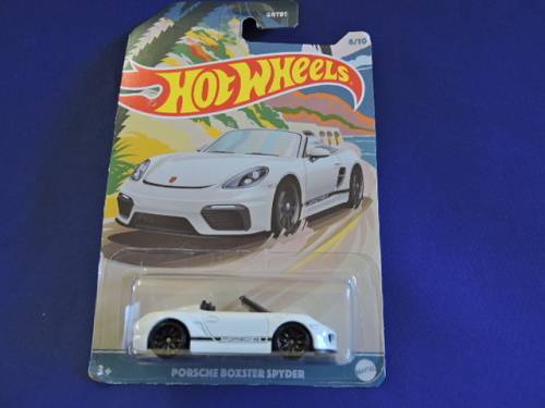 Hot Wheels PORSCHE BOXTER SPYDER ( White ) Long Card