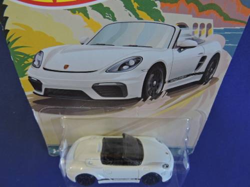 Hot Wheels PORSCHE BOXTER SPYDER ( White ) Long Card