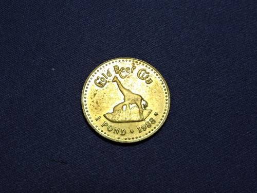 Paul Kruger Token 1 Pond Gold Reef City     # Crazy Bargain Coin #