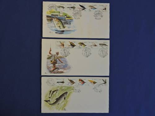 Fly fishing trio FDC Transkei   # SIMPLY STAMPS #..