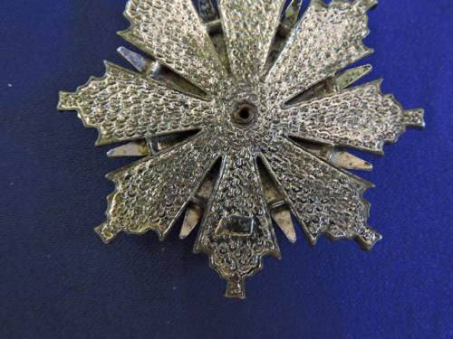 Impressive White metal and Enamel MEDAL possibly Masonic or Royalty ?