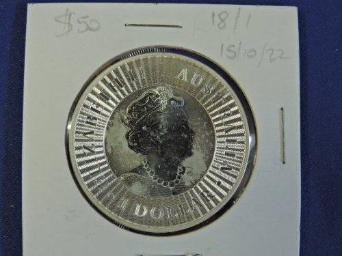 2019 $1 Dollar Australian Kangaroo 1oz  Fine Silver coin