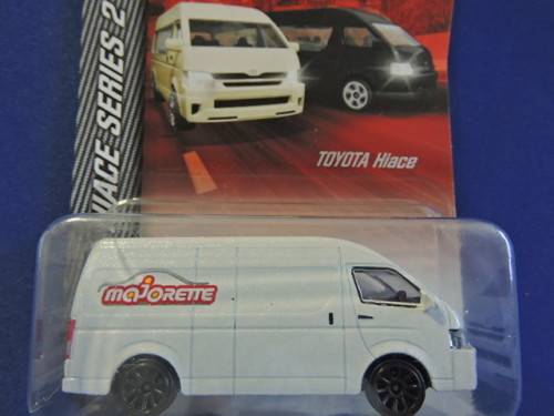 Majorette Toyota Hi Ace Panel van ( White) Long Card