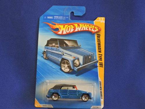 Hot Wheels Volkswagen VW Type 181 ( Blue soft top ) Long Card