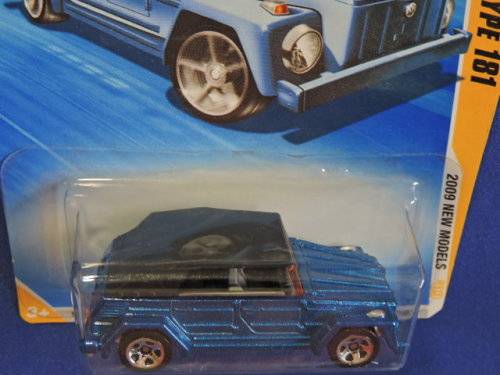 Hot Wheels Volkswagen VW Type 181 ( Blue soft top ) Long Card