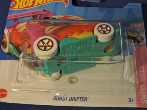 Hot Wheels Donut Drifter ( Treasure Hunt ) Flame on card